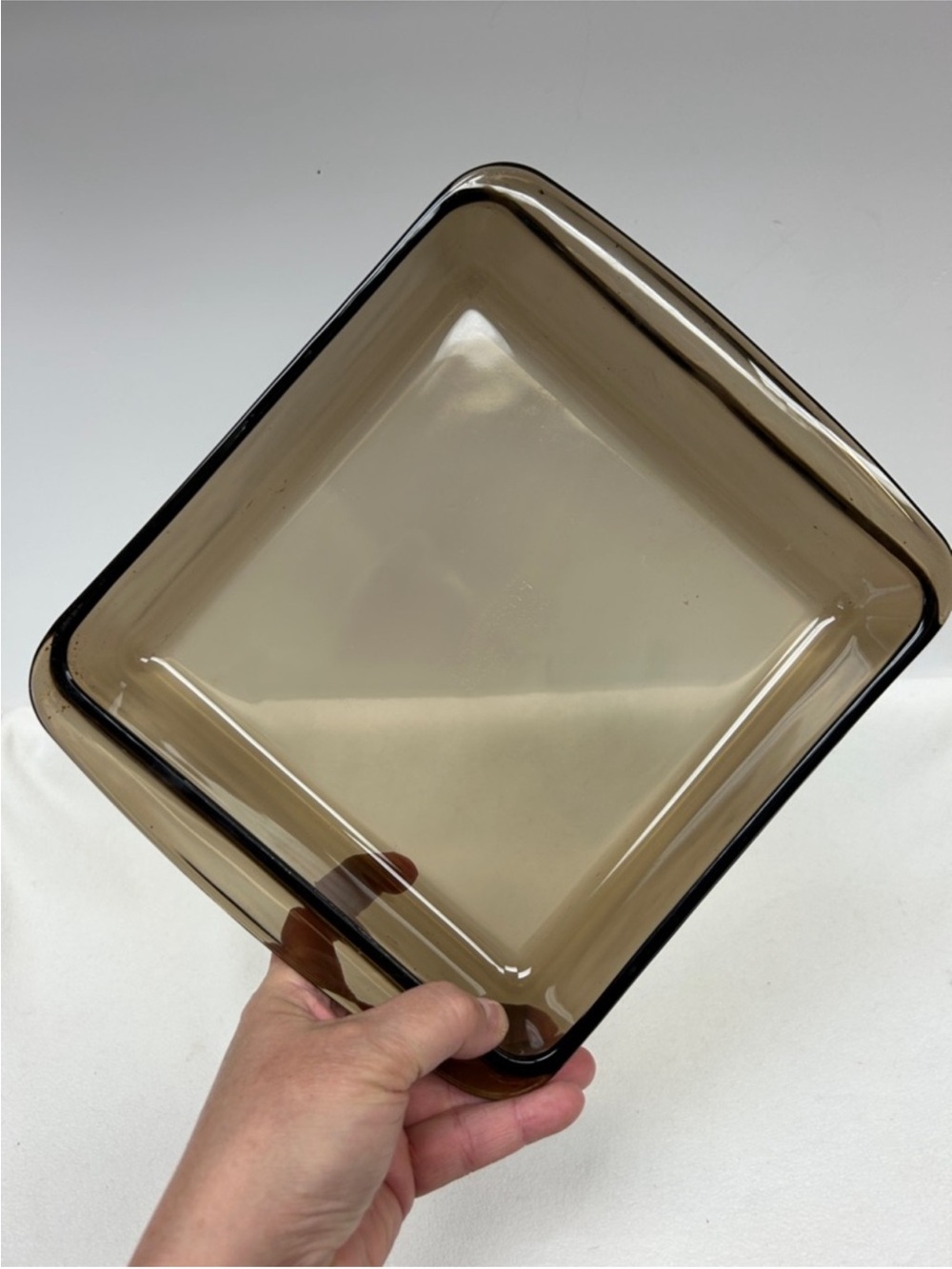 Vintage Pyrex 222 Amber Brown 8x8x2 Square Baking Dish | 1970s Fireside | USA